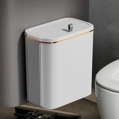 DecorBites™ Kitchen Trash Can Wall Mounted Hanging Bin with Lid