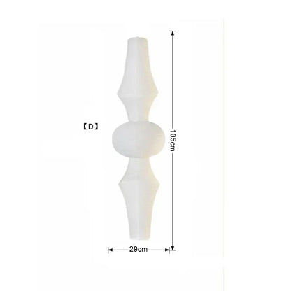 Akari-Style White Paper Wabi-Sabi Pendant Light