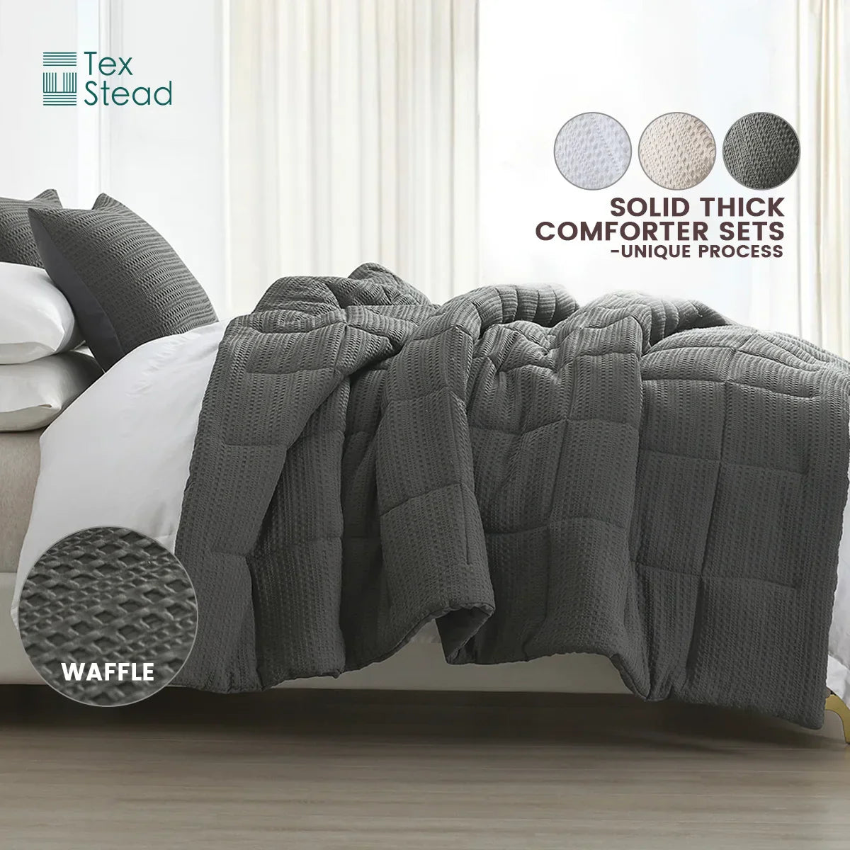 Decobites All Season Bed Comforter for Winter Warmth, Machine Washable