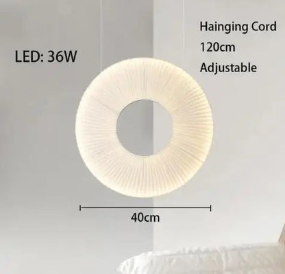 DecorBites™ Donut LED Pendant Light - Modern Minimalist Round Lamp for Bedroom Decor