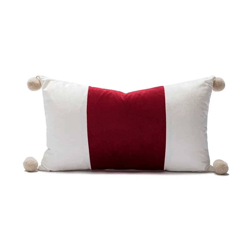 DecorBites™ Cartoon Christmas Pillow Covers: Festive Decor for Sofa - Embroidered Design