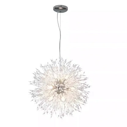 DecorBites™ Dandelion Gold/Chrome Chandelier with Crystals, G9 Pendant Lights for Elegant Lighting