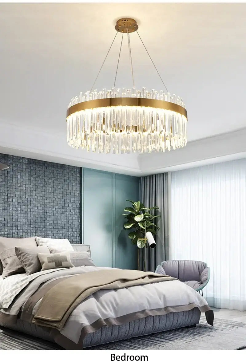 DecorBites™ Crystal Pendant Chandelier for Home Decor