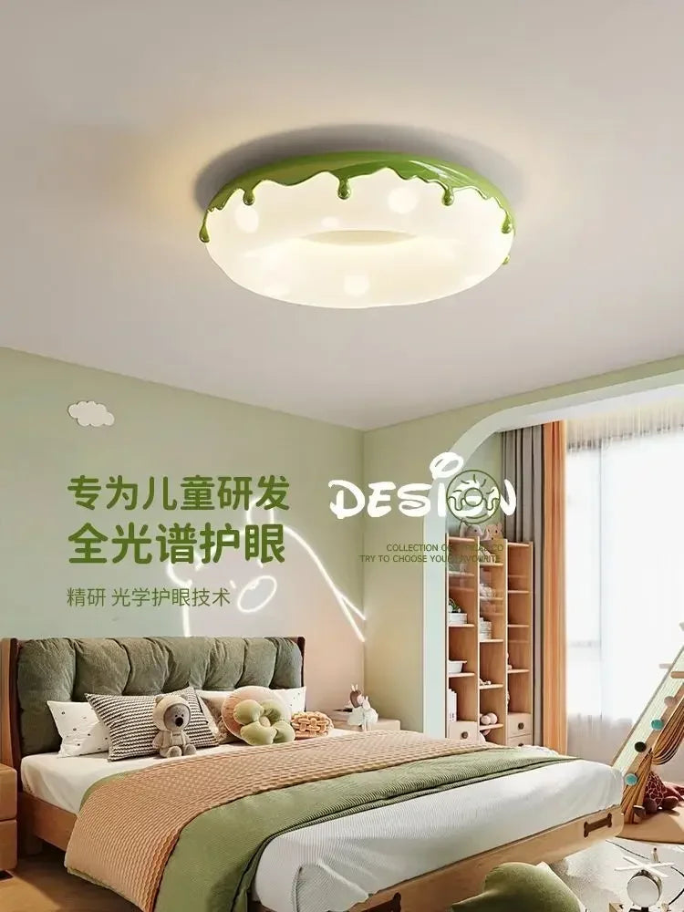 Lámpara de techo DecorBites™ con forma de rosquilla - Lámpara LED de espectro completo para protección ocular para habitación infantil.