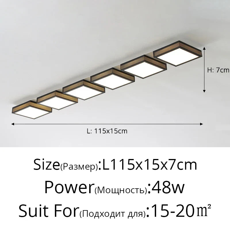 ديكوربايتس™ مصابيح سقف LED باللونين الأسود والأبيض، وحدات إضاءة حديثة وبسيطة لغرفة النوم والدراسة