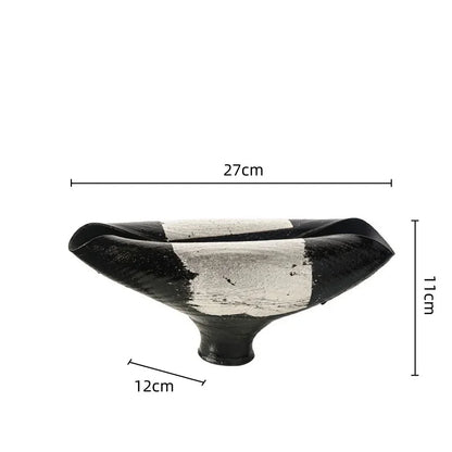 DecorBites™ Elliptic Resin Flower Pot Vase Home Decor Floral Arrangement Accessories