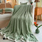 Decobites Plush Velvet Bed Blanket for Cozy Autumn Warmth, Soft Coral Fleece Sofa Throw