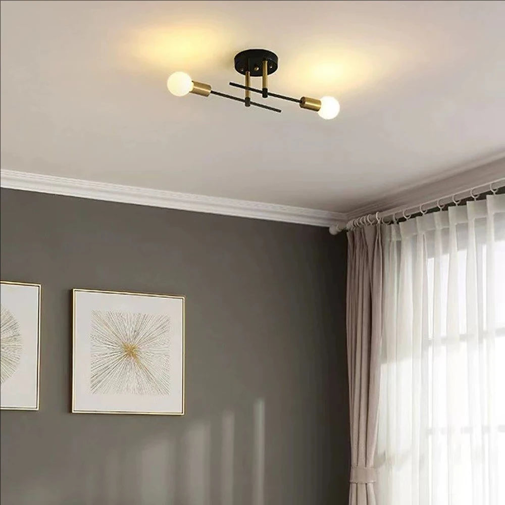 Black Industrial Ceiling Lamp