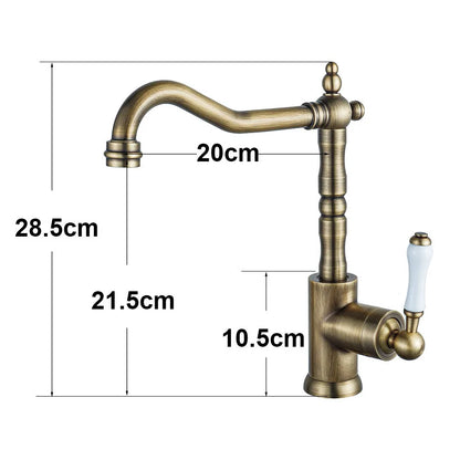 DecorBites™ Gold Black Brass Bathroom Kitchen Faucet - Sink Mixer for Hot Cold Water