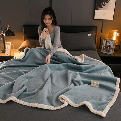 Manta DecorBites™ Cozy Autumn para sofá cama, suave y cálida, individual o doble