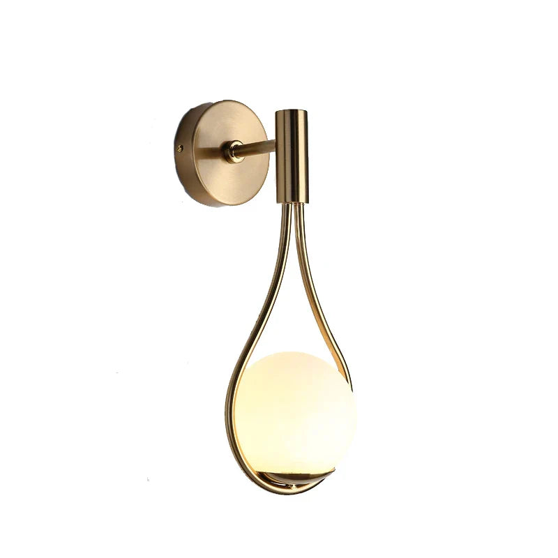 Gold Nordic G9 Bulb Hallway Wall Sconce