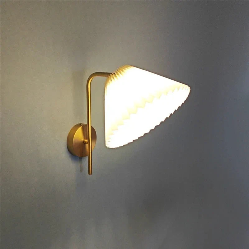 DecorBites™ Golden LED Reading Wall Lamp, Modern Minimalist Bedside Wall Light