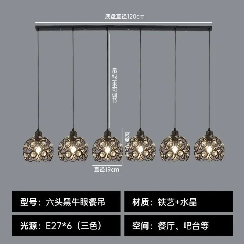 DecorBites™ Crystal Dining Pendant Lamp - Modern Nordic Minimalist Design