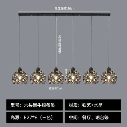 DecorBites™ Crystal Dining Pendant Lamp - Modern Nordic Minimalist Design