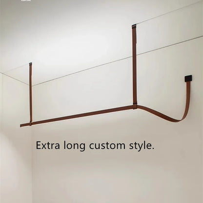 Lámpara colgante de cuero LED DecorBites™: Lámpara colgante minimalista para comedor