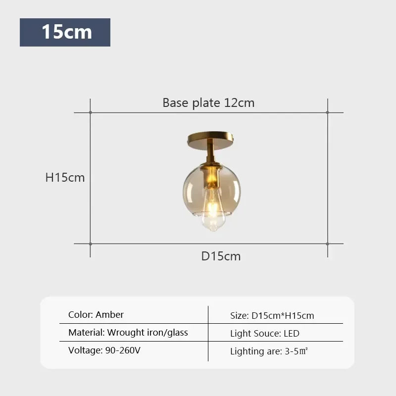 DecorBites™ LED Glass Ceiling Light Chandeliers for Modern Living Spaces