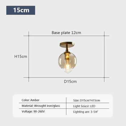 DecorBites™ LED Glass Ceiling Light Chandeliers for Modern Living Spaces