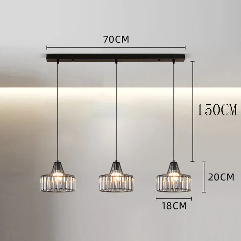 Matte Black LED Chandelier