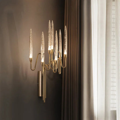 DecorBites™ Crystal Branch Chandelier: Nordic LED Pendant Light for Home Décor & Wedding Lighting