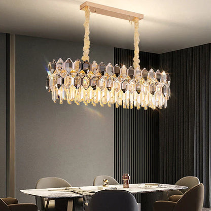 DecorBites™ Crystal Chandelier: Postmodern Living Room Dining Bedroom Lamp, Luxury & Creative