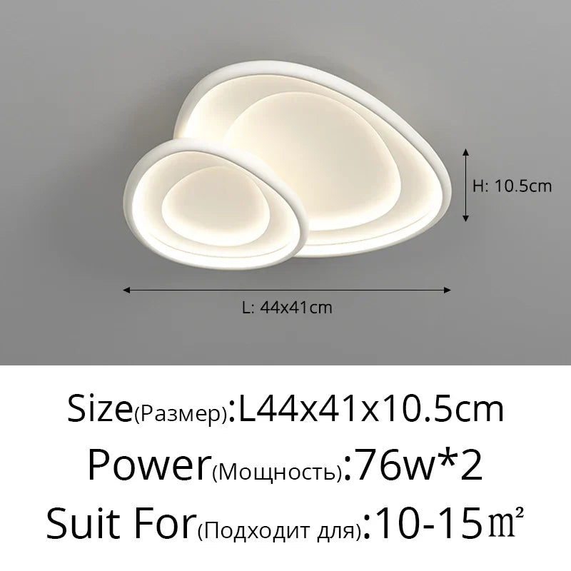 DecorBites™ LED Chandeliers White Chrome Kitchen Light Fixture Modern Home Lighting