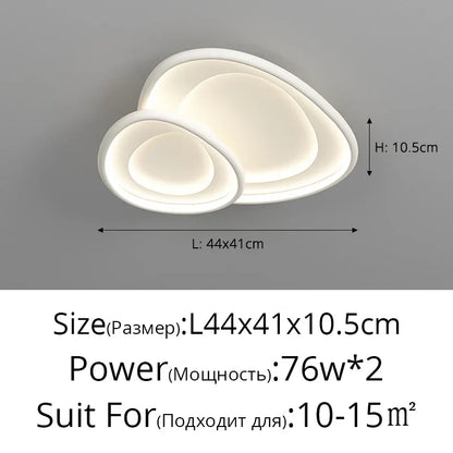 DecorBites™ LED Chandeliers White Chrome Kitchen Light Fixture Modern Home Lighting