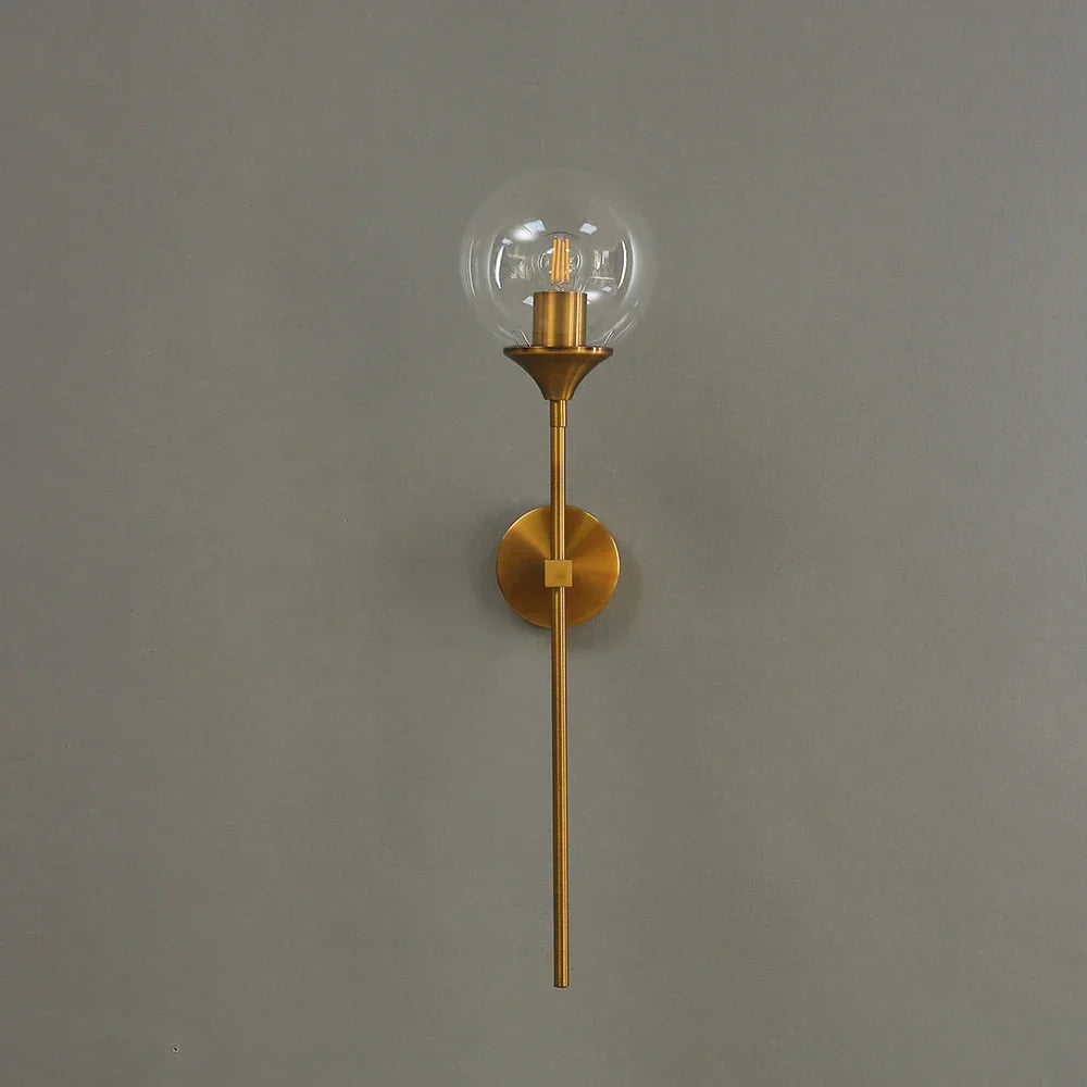 DecorBites™ Golden Glass Ball LED Wall Lamps with Touch Switch, Modern Nordic Decor Lighting