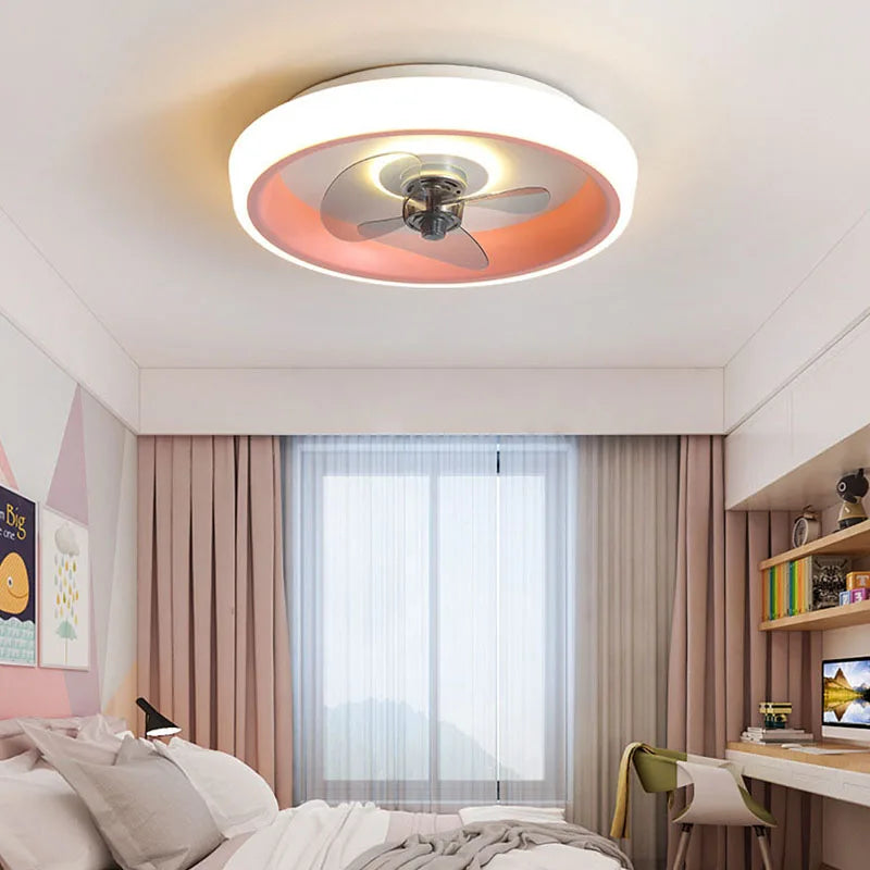 DecorBites™ 50CM Ceiling Fan Light with Invisible Blades, Silent Operation for Bedroom, Living Room