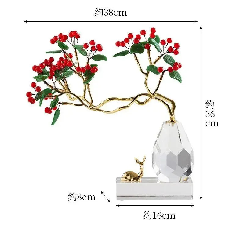 DecorBites™ Chinese Style Crystal Ornaments for Home Decoration and Gifts