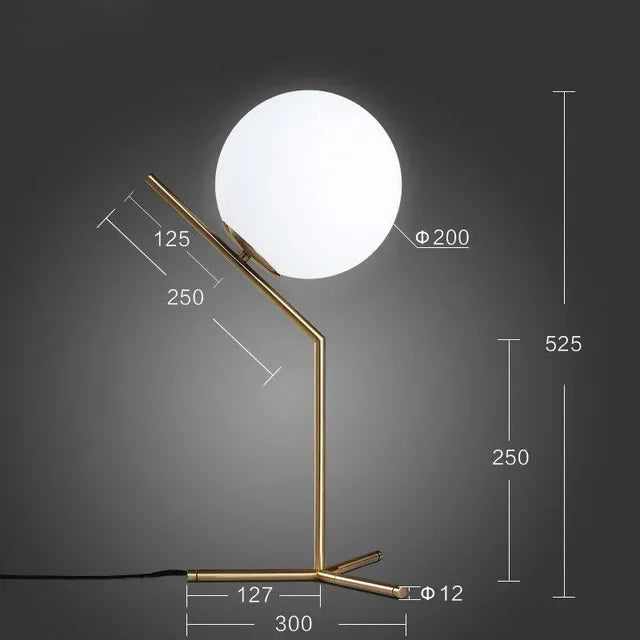 DecorBites™ Glass Ball Pendant Light Fixture Iron Luminaire Chandelier