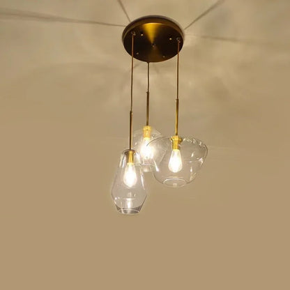 DecorBites™ Glass Chandelier Lighting for Home Dining Room Kitchen Decor Pendant Lights