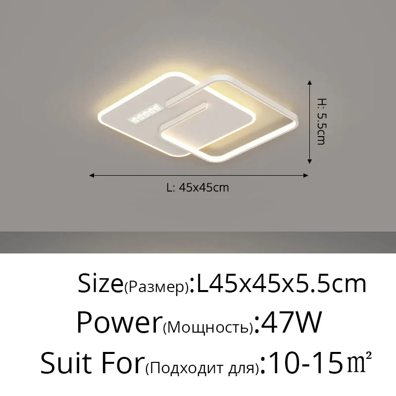 DecorBites™ Grille LED Chandeliers: Stylish Indoor Lighting for Bedroom, Living Room, Study & Home Decor