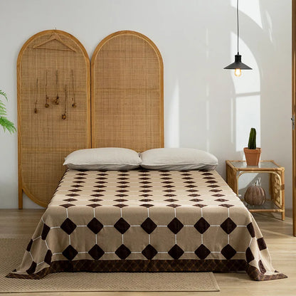 Manta de algodón de lujo DecorBites™ - Calidad superior, 200 x 230 cm / 150 x 200 cm, perfecta para el sofá o la cama