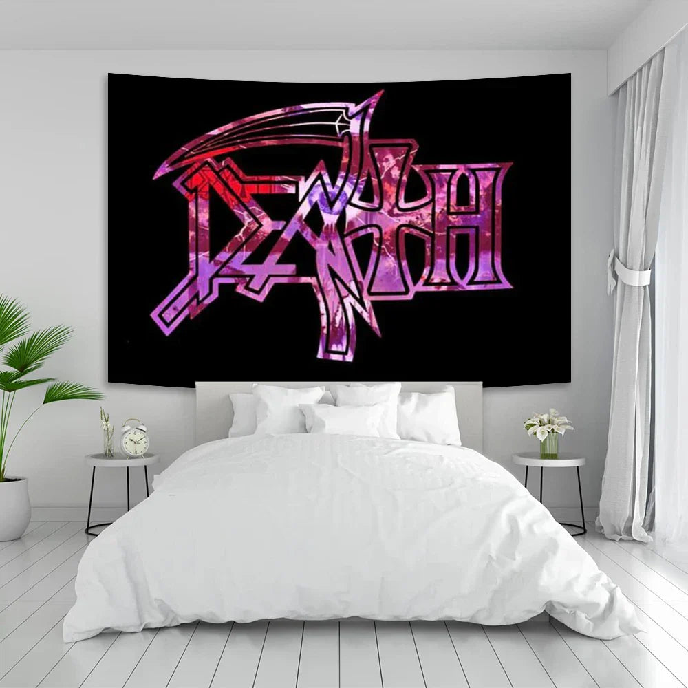 Decobites Deaths Metal Trend Band Wall Tapestry - Bedroom Artistic Decoration