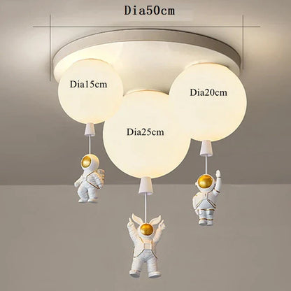 DecorBites™ Astronaut Space Ball Ceiling Lamp for Kids Room or Corridor