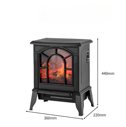 مدفأة كهربائية ثلاثية الأبعاد من ديكوربايتس™ | حرارة فورية | تدفق هواء واسع | موقد منزلي عصري