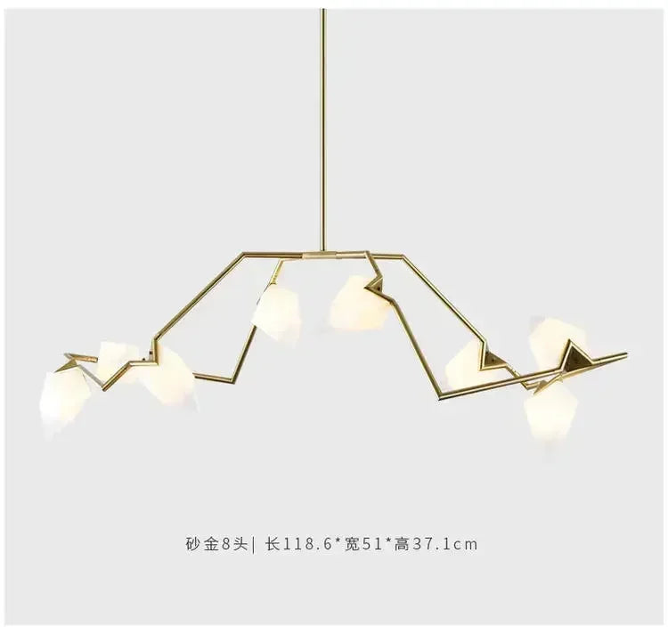 DecorBites™ Gold Chandeliers: Luxurious Lighting for Indoor Living Space & Restaurant Decoration