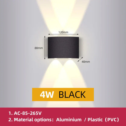DecorBites™ LED Wall Lamp: Interior & Exterior HomeDecor Light for Courtyard, Stair, Bedroom & Garden