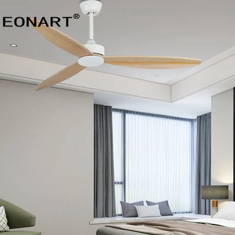 مروحة سقف ديكوربايتس™ الحديثة مقاس 60 بوصة مزودة بإضاءة LED وجهاز تحكم عن بعد