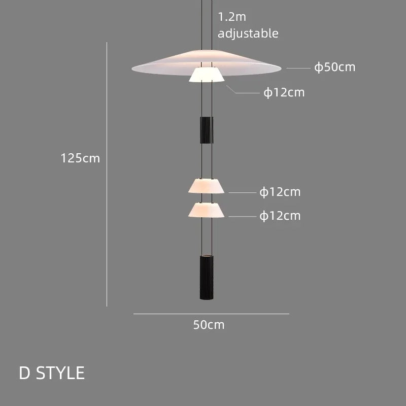 DecorBites™ Circular Pendant Light: Modern Minimalist Hanging Lamp for Living Room, Dining, Bar