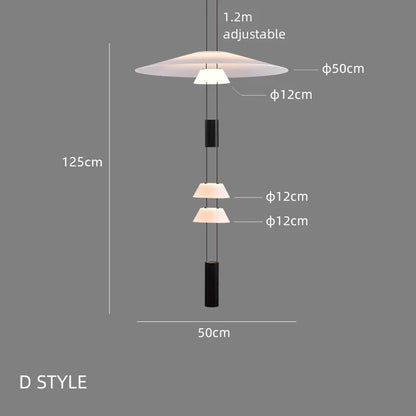 DecorBites™ Circular Pendant Light: Modern Minimalist Hanging Lamp for Living Room, Dining, Bar