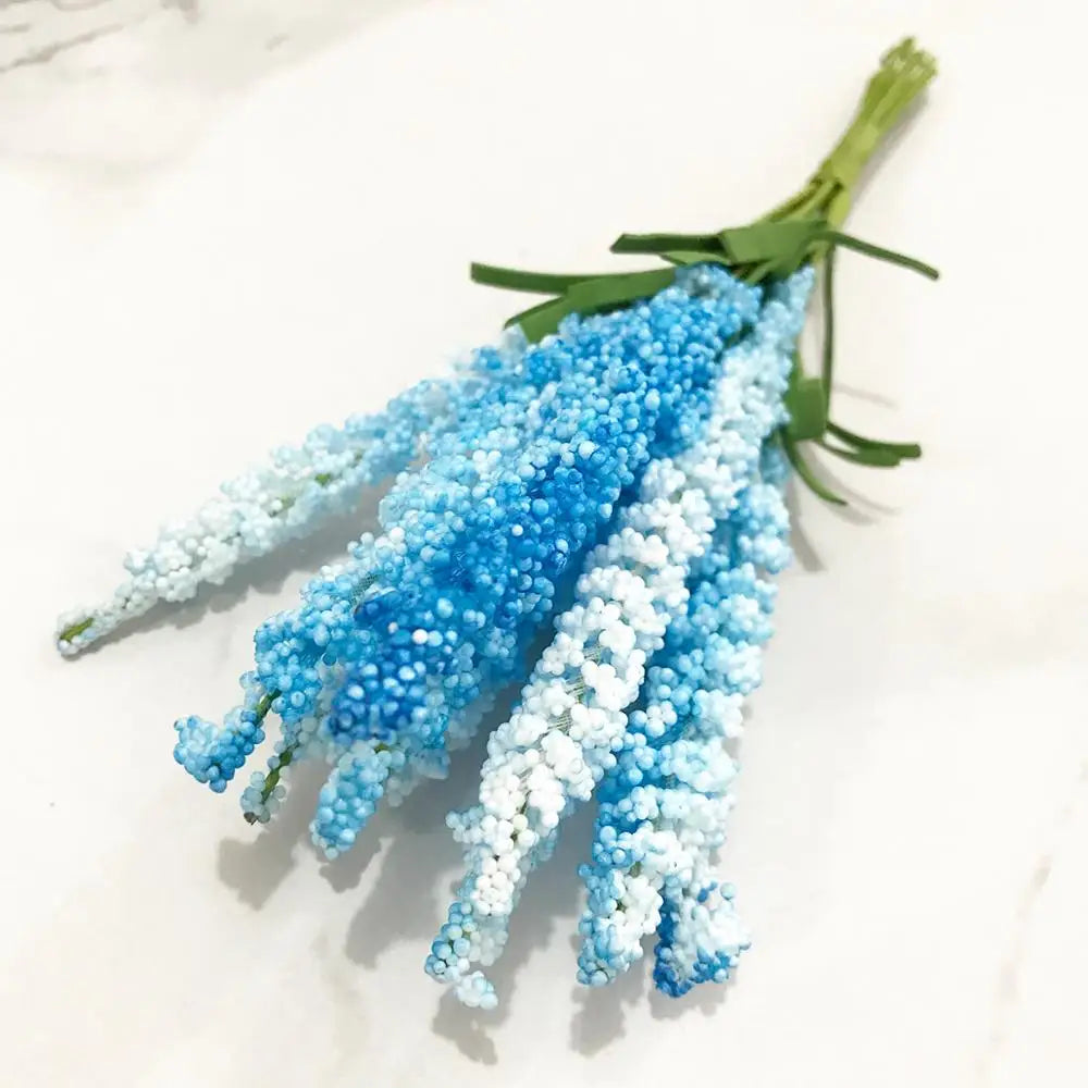 مجموعة DecorBites™ من زهور الكرز الزرقاء وزهور السداة لتزيين حفلات الزفاف في عيد الميلاد بنفسك