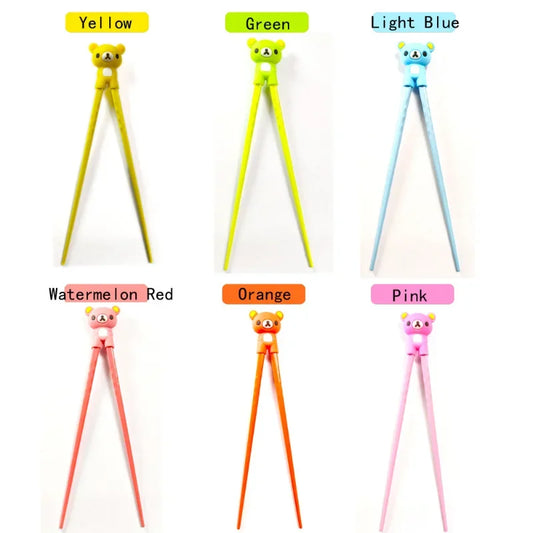 DecorBites™ Kids' Bear Panda Cat Learning Chopsticks Set: Fun Training Gift for Children