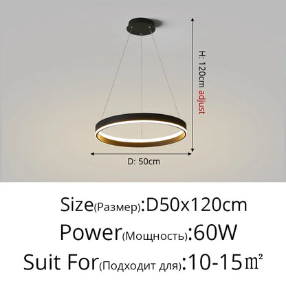 DecorBites™ LED Pendant Lamp: Modern Minimalist Style for Bedroom, Kitchen & Foyer