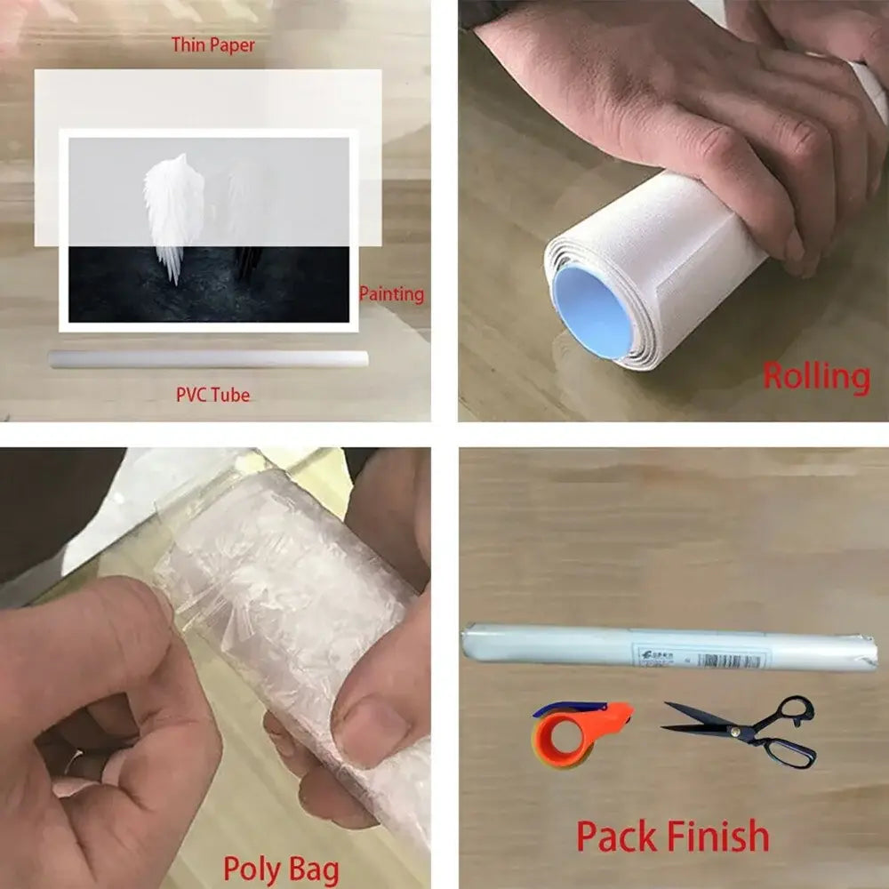 DecorBites™ Black Cat Starry Night Canvas Wall Art