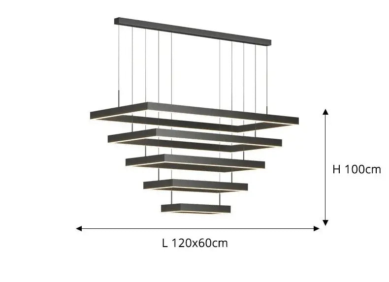 DecorBites™ Dimmable Nordic LED Ceiling Chandelier for Living Room