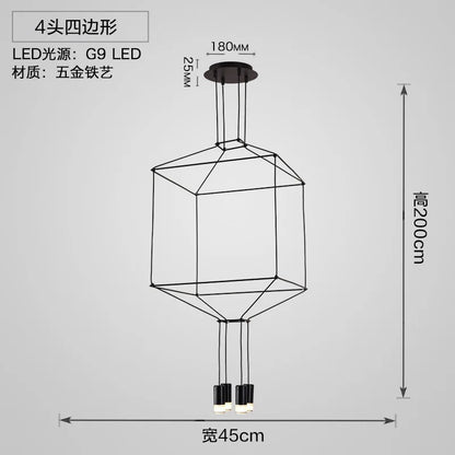 DecorBites™ Designer Nordic Ceiling Chandelier for Home Decor and Living Room Lighting