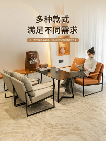 DecorBites™ Lounge Single Sofa Chair for Coffee Shop, Hotel Balcony, Reception Area