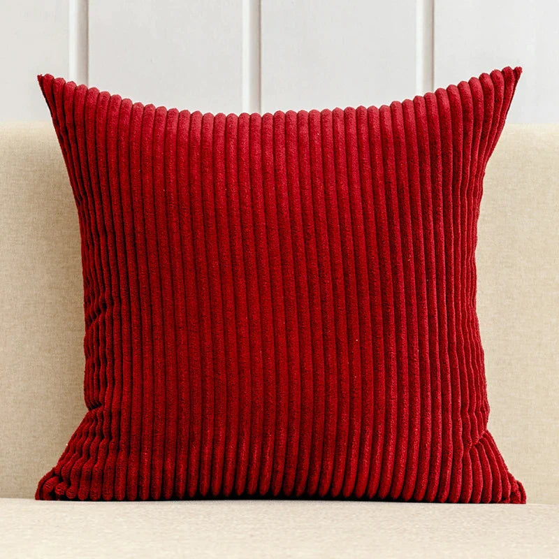 غطاء وسادة DecorBites™‎ مخطط من قماش مخملي 30x50/40/45/50/55/60 سم - ديكور أريكة منزلي