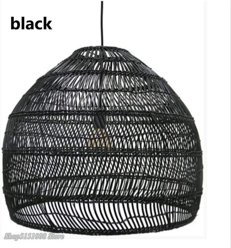 DecorBites™ Elegant Rattan Wave Pendant Light for Modern Rustic Home Decor